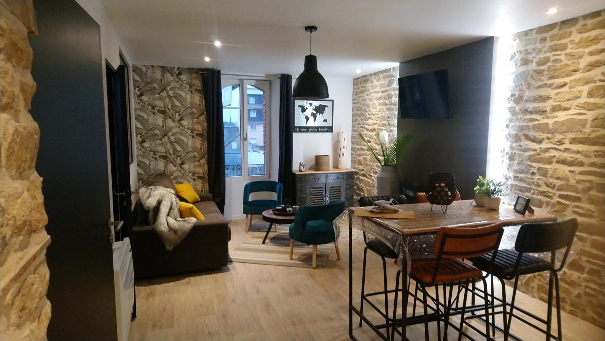 Appartement Topaze 孔卡尔诺 外观 照片